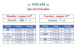 bell schedule